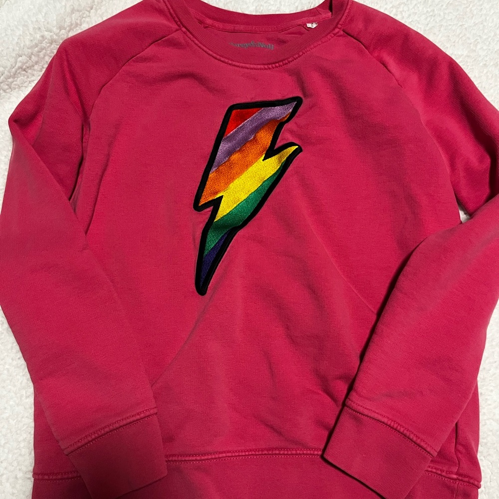 Pink  Lightning Bolt Sweatshirt